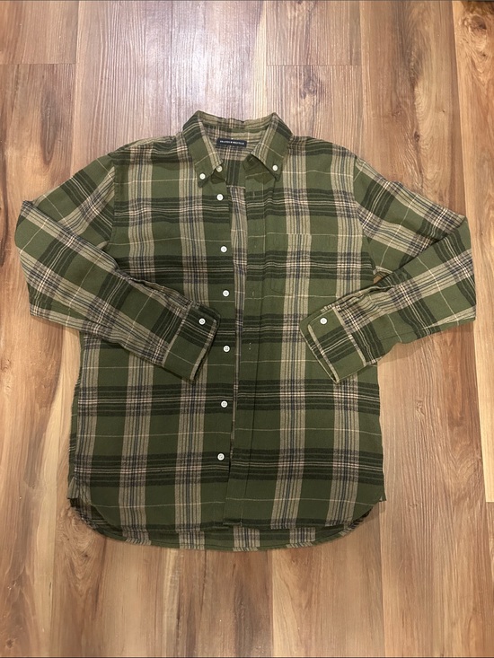 Brandy Melville Tops - Women’s Green Plaid Button-Down Shirt